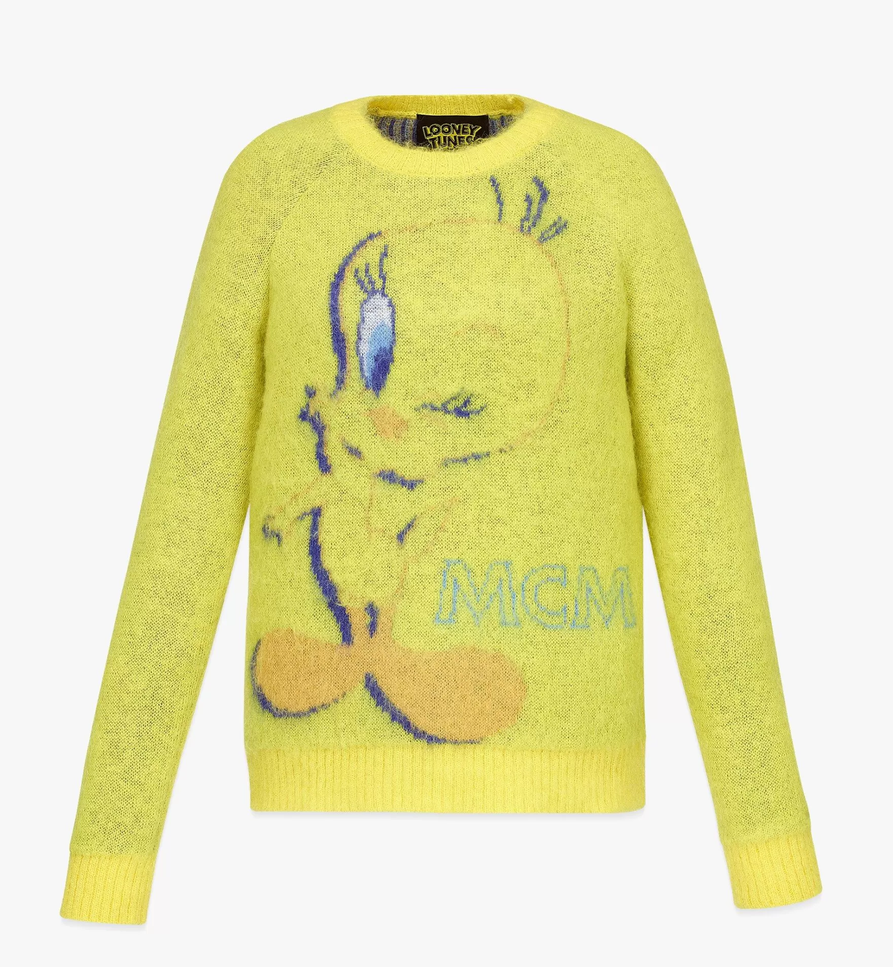 Sale Jacquard-Pullover Looney Tunes X Mcm Aus Mohair Fur Damen Die Ganze Ready-To-Wear