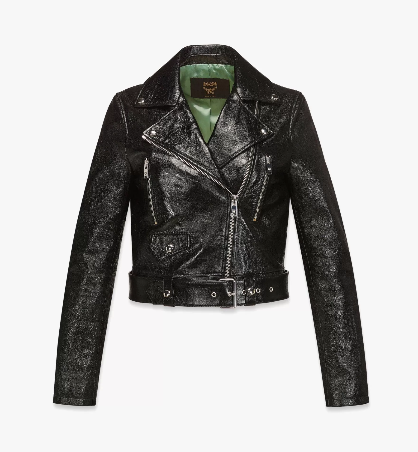 Store Mcmotor Bikerjacke Aus Lammleder Die Ganze Ready-To-Wear