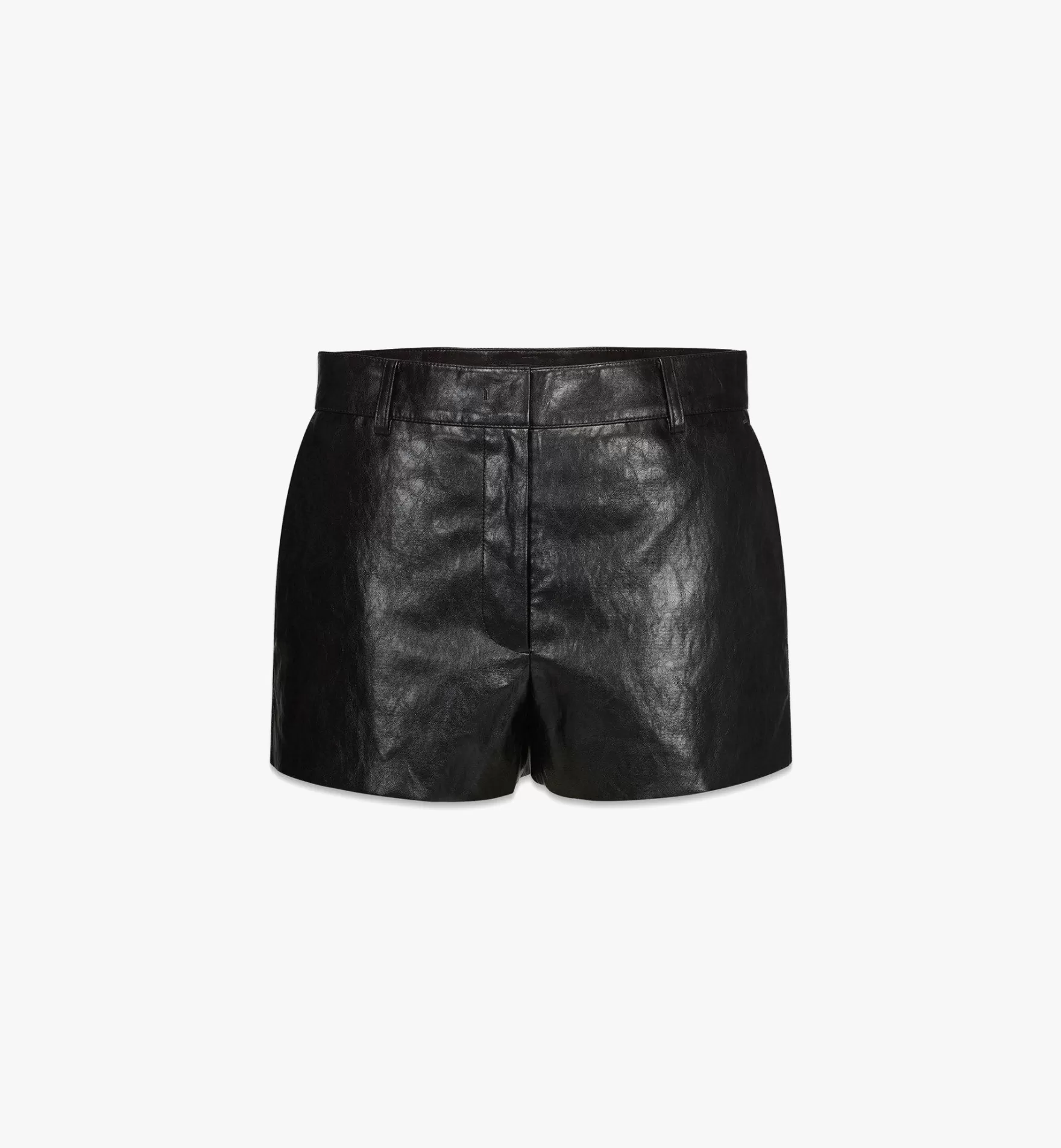 Discount Shorts Aus Geknautschtem Kunstleder Fur Damen Die Ganze Ready-To-Wear